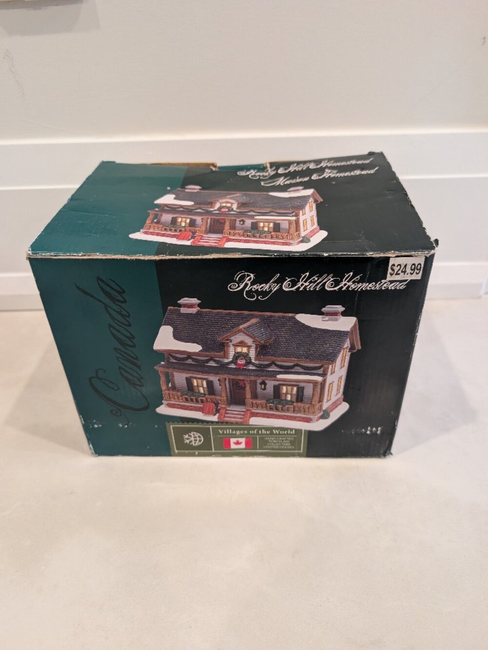 2010 Villages of the World "Rocky Hill Homestead" Lighted Christmas House